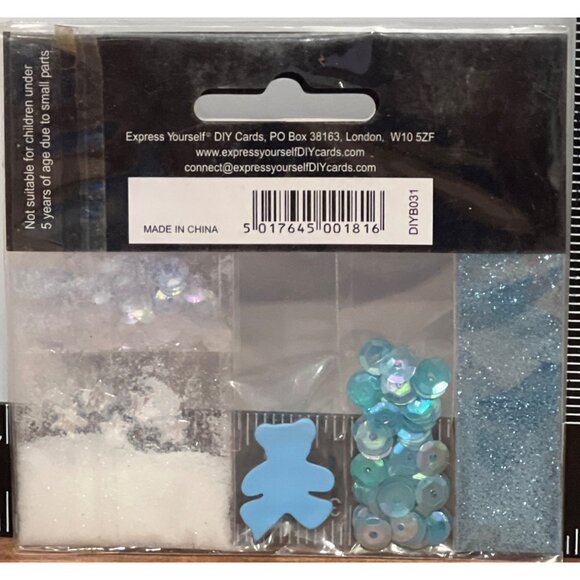 Express Yourself DIY BLUE Finishing Touches Card Scrapbook Embellishment DIYB031 - Picture 2 of 4